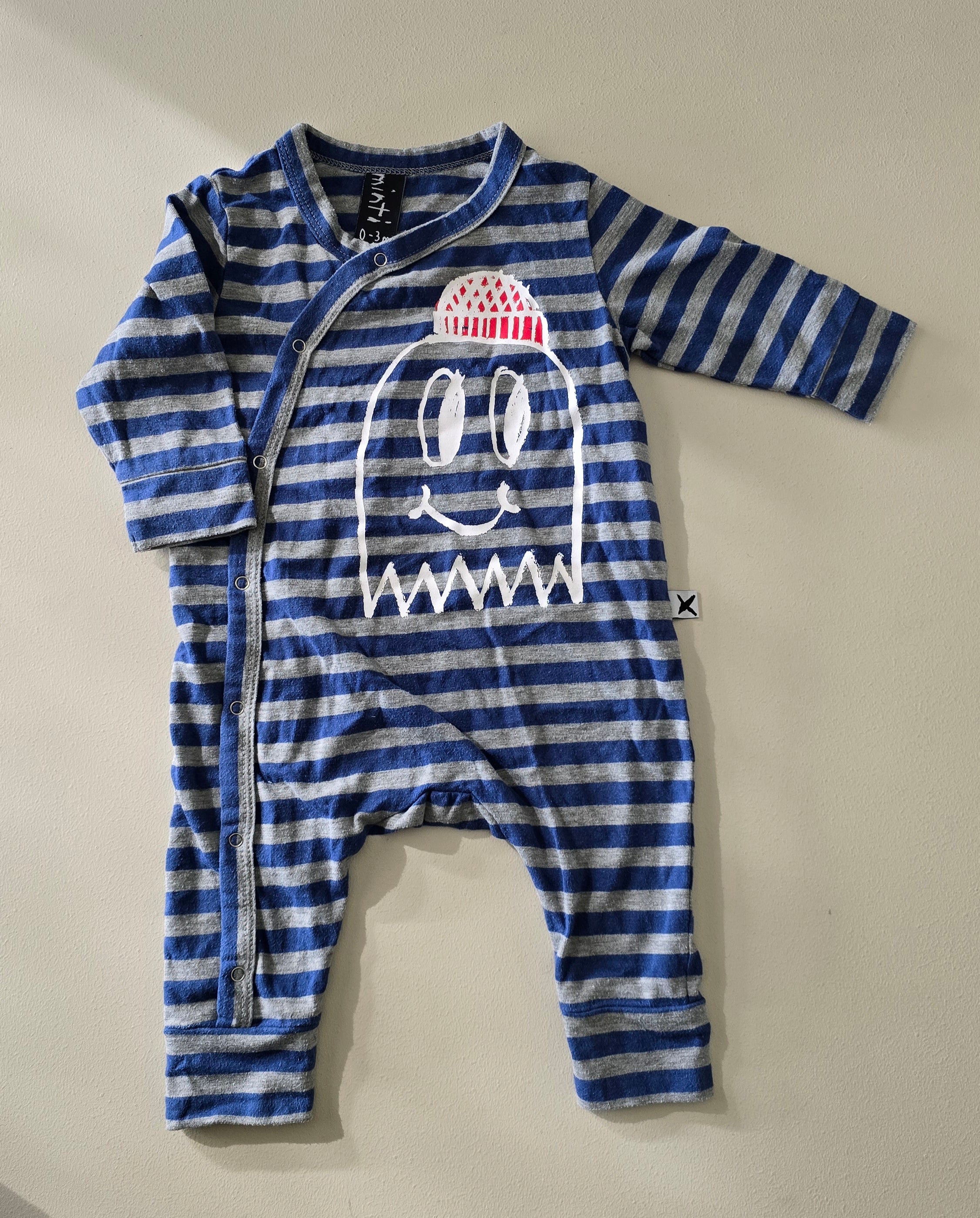 Minti Striped Romper (0-3m)