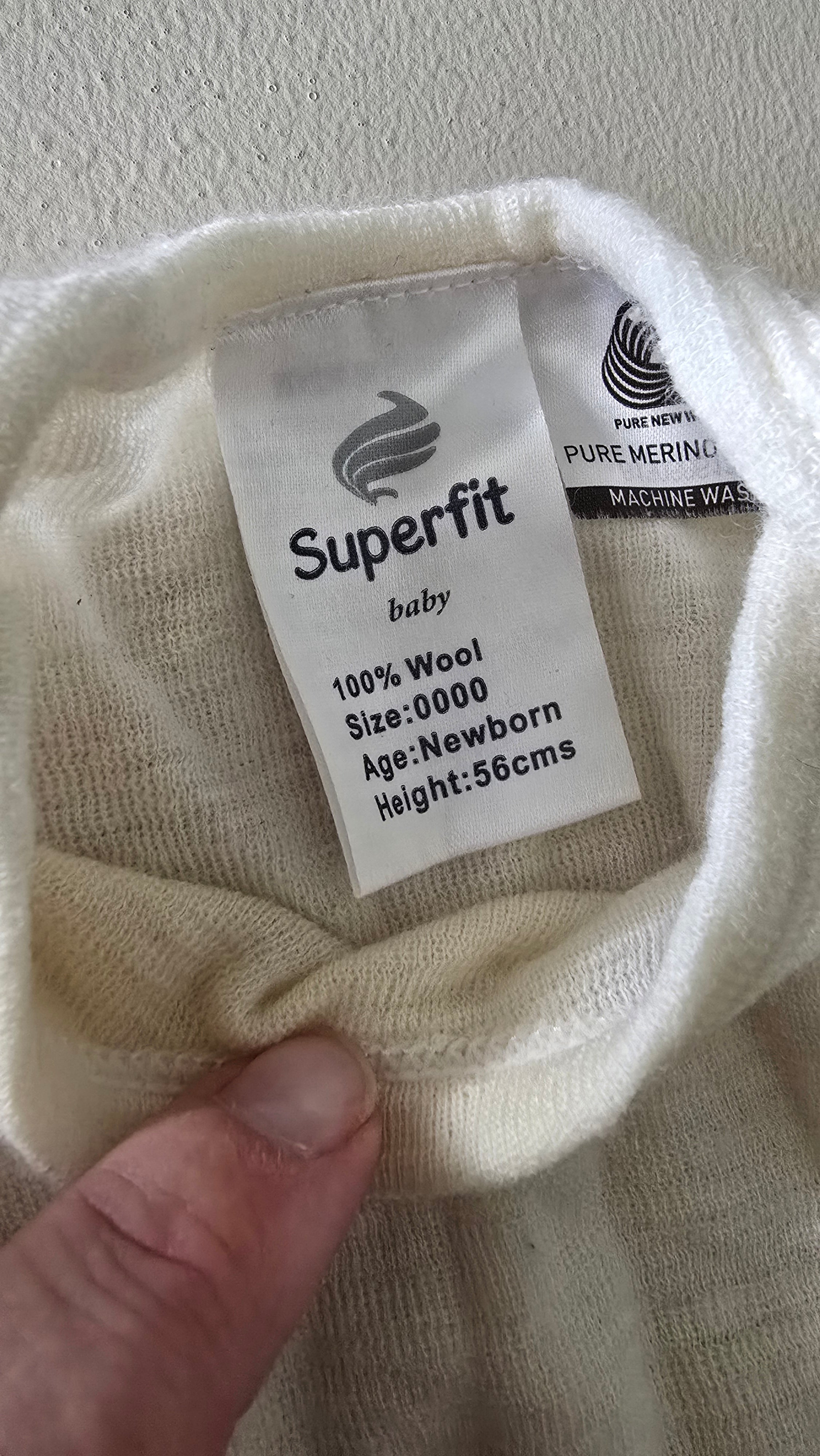 Superfit Merino Onesies (Newborn)