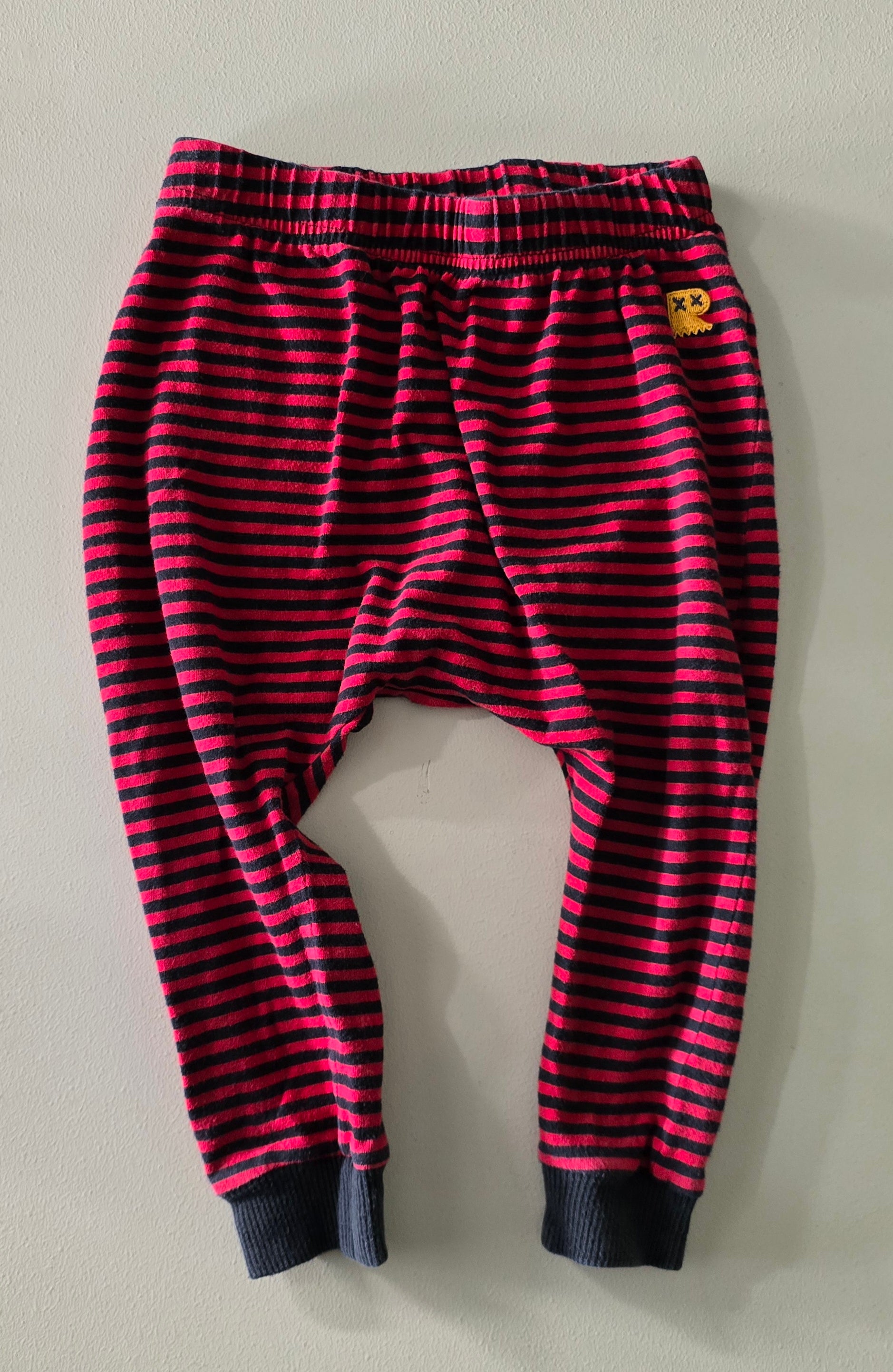 Rock your Baby Red/Black Stripe Pants (18-24m)