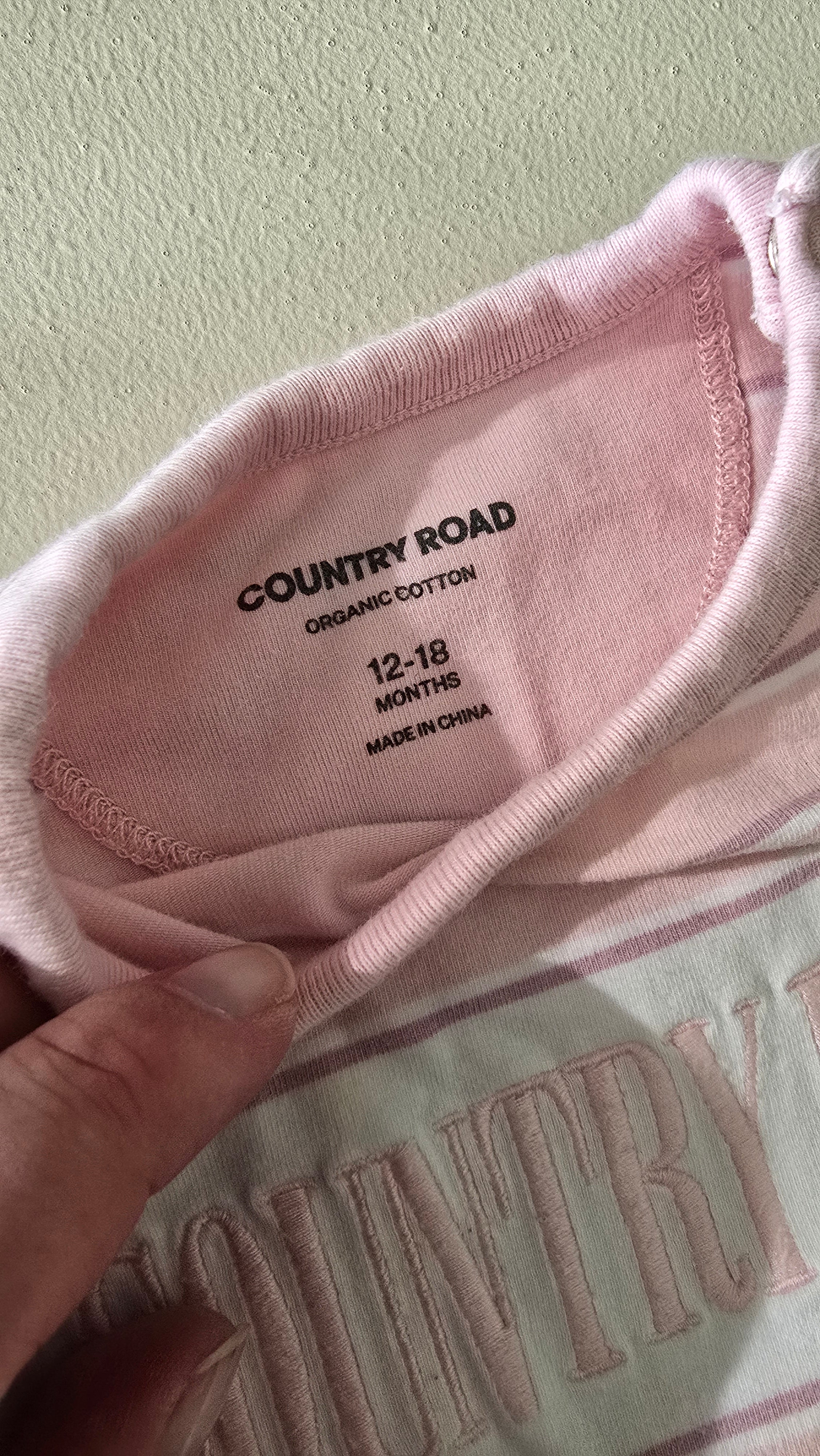 Country Road Striped Romper (12-18m)