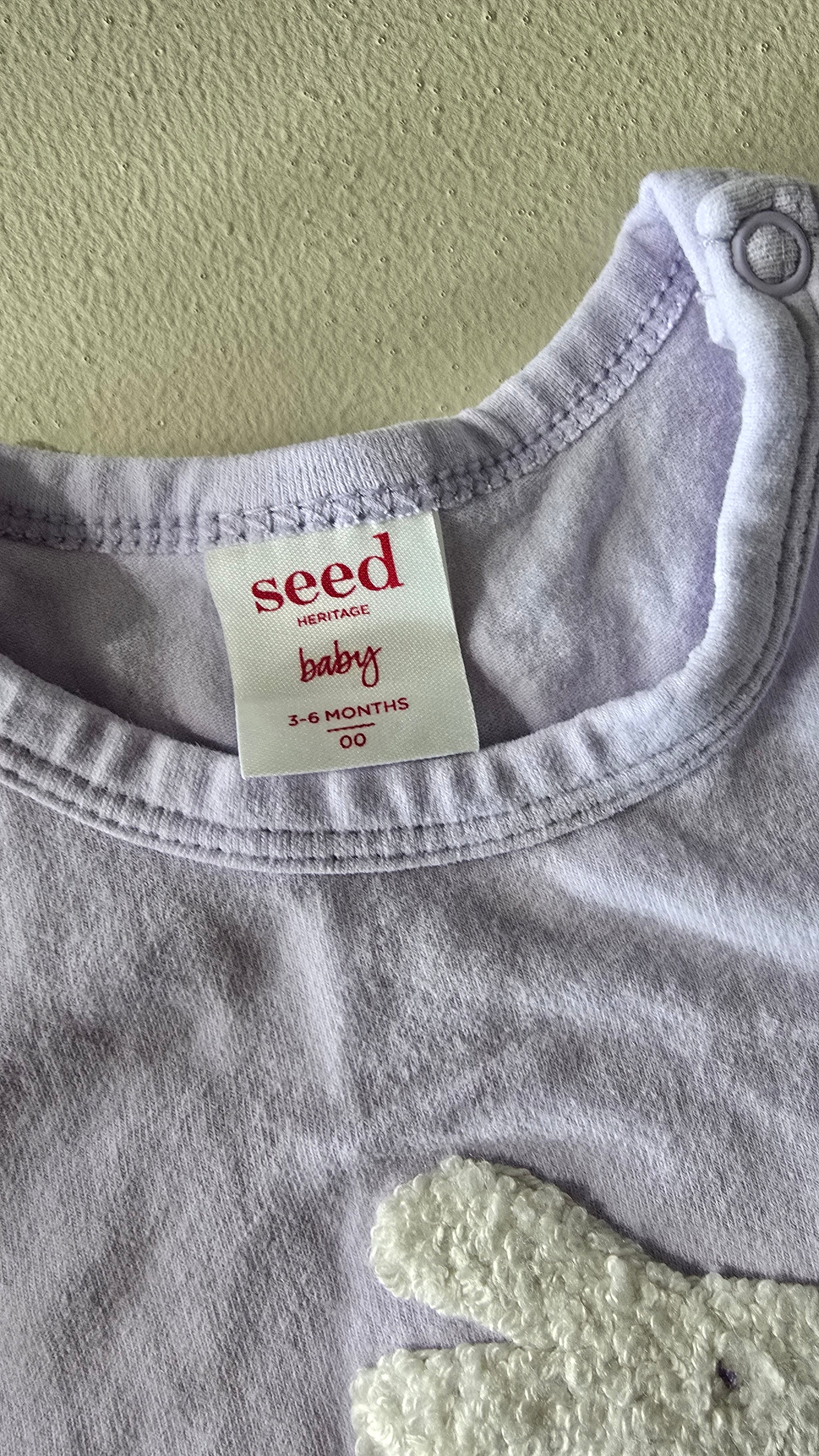 Seed Bunny Onesie (3-6m)