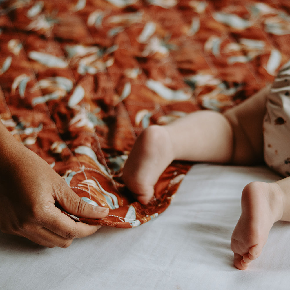 Kekoa Premium | Quilted Change Mat - Pink Gingham