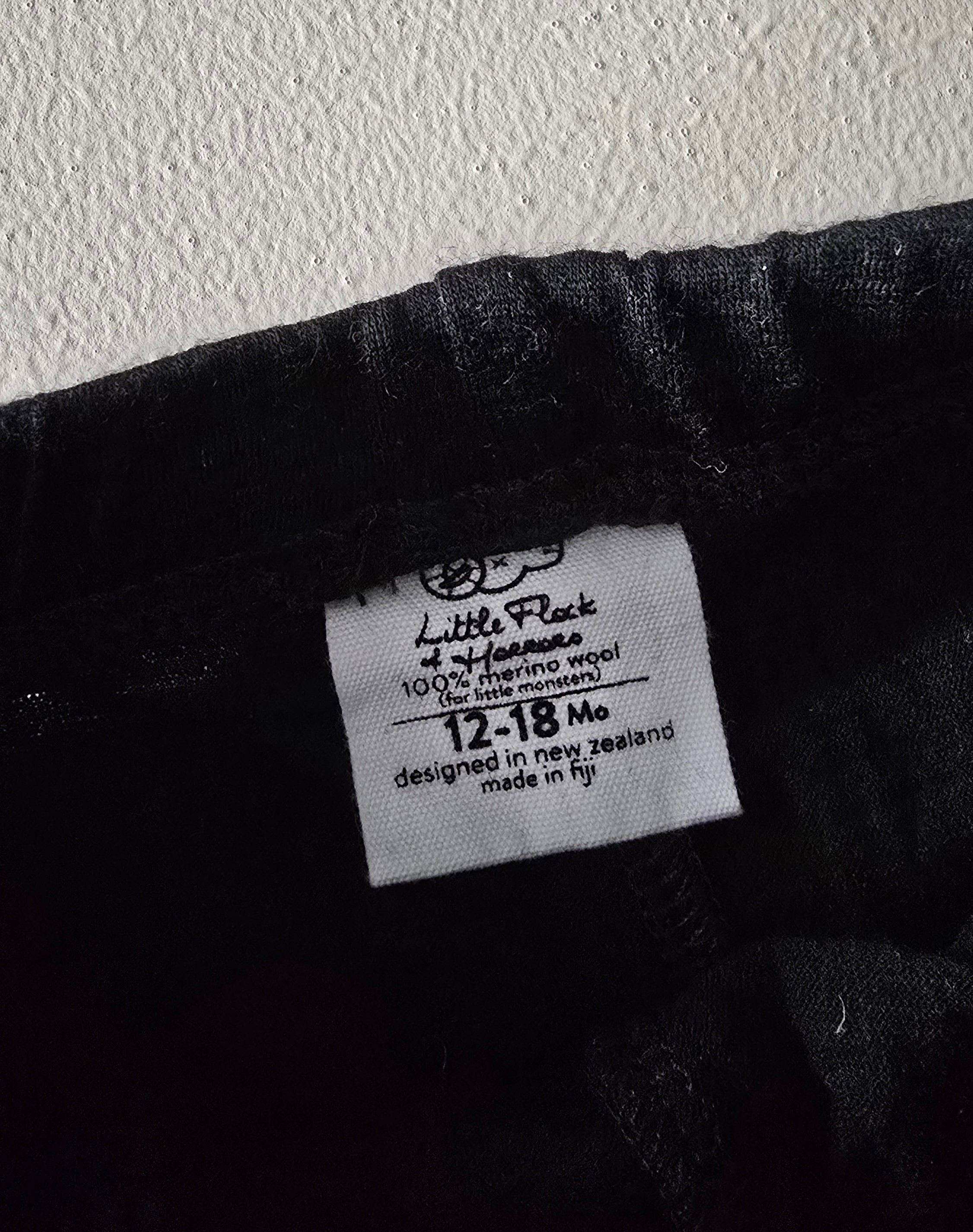 LFOH Slasher Black Merino Pants (12-18m)