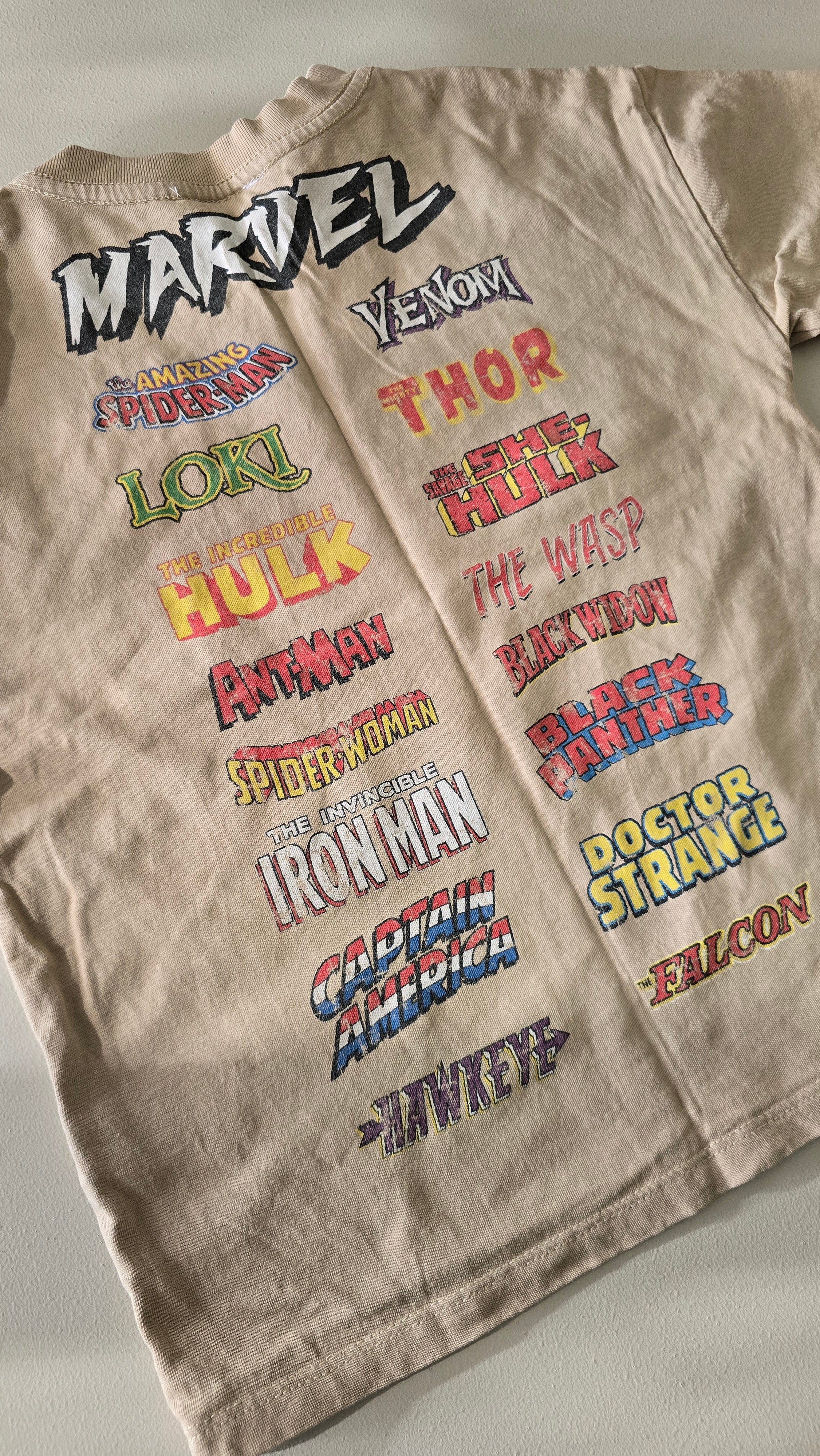 Marvel Tan T-Shirt (5y)