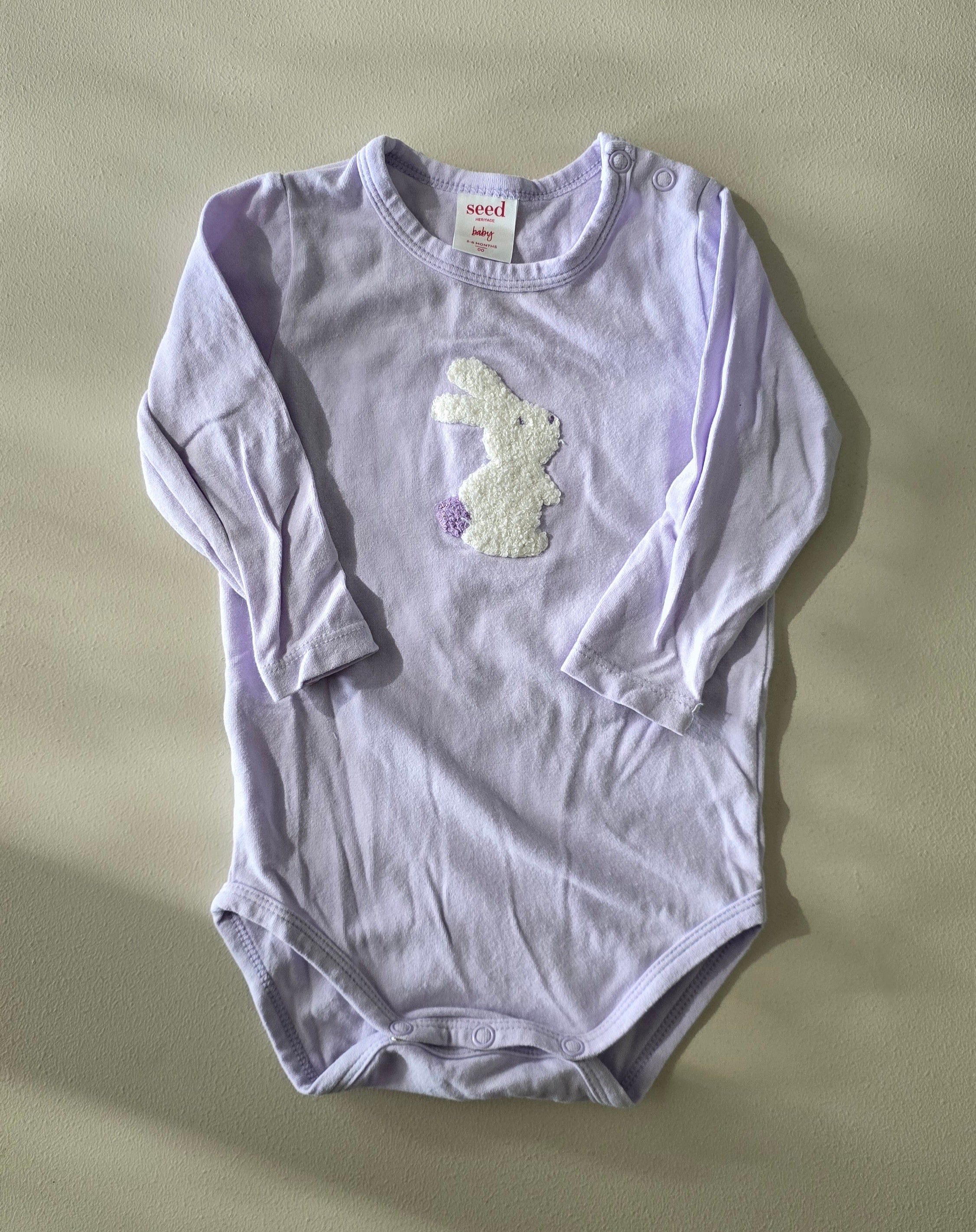 Seed Bunny Onesie (3-6m)