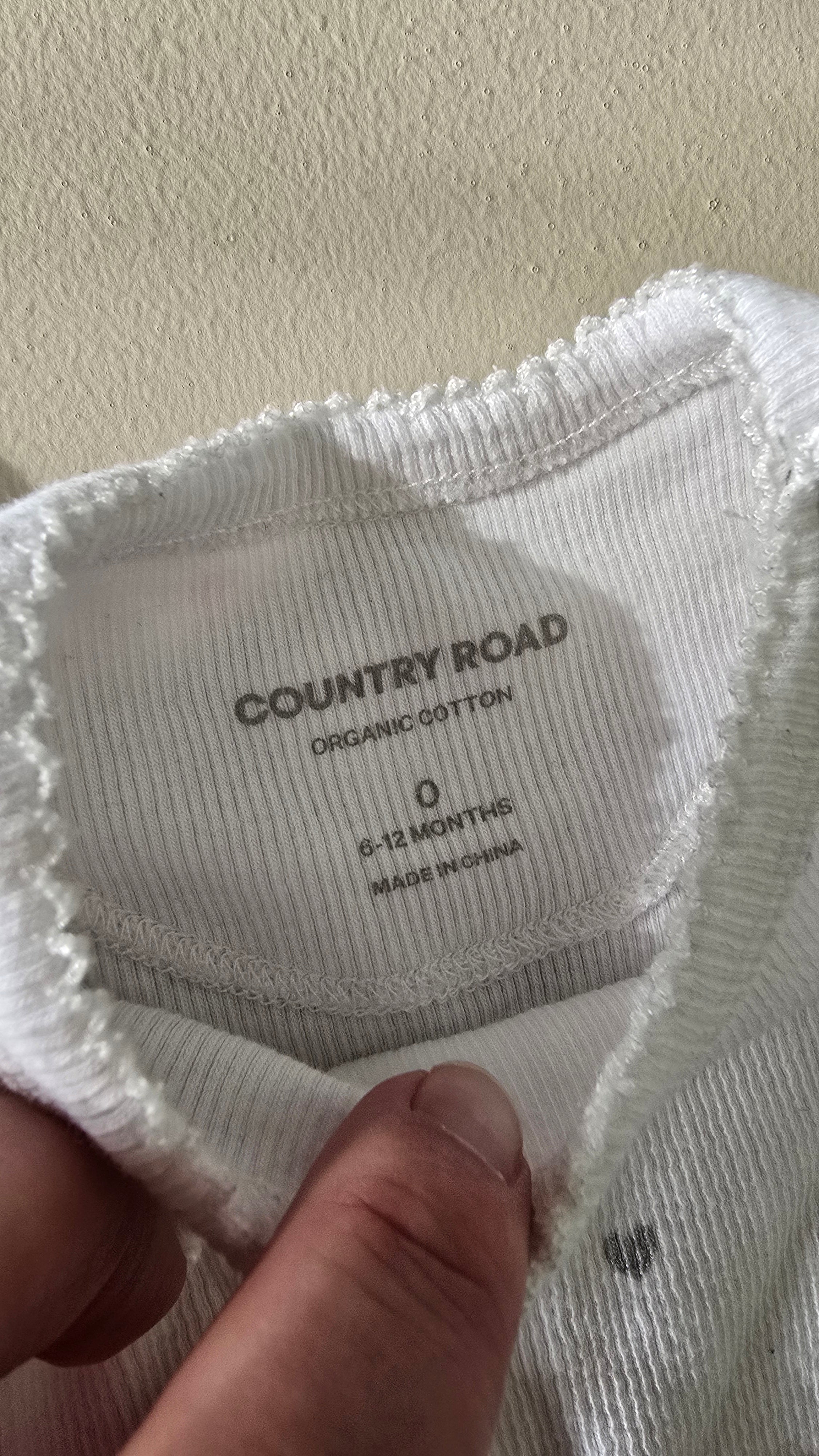 Country Road Ruffle Sleeve Bodysuit (6-12m)