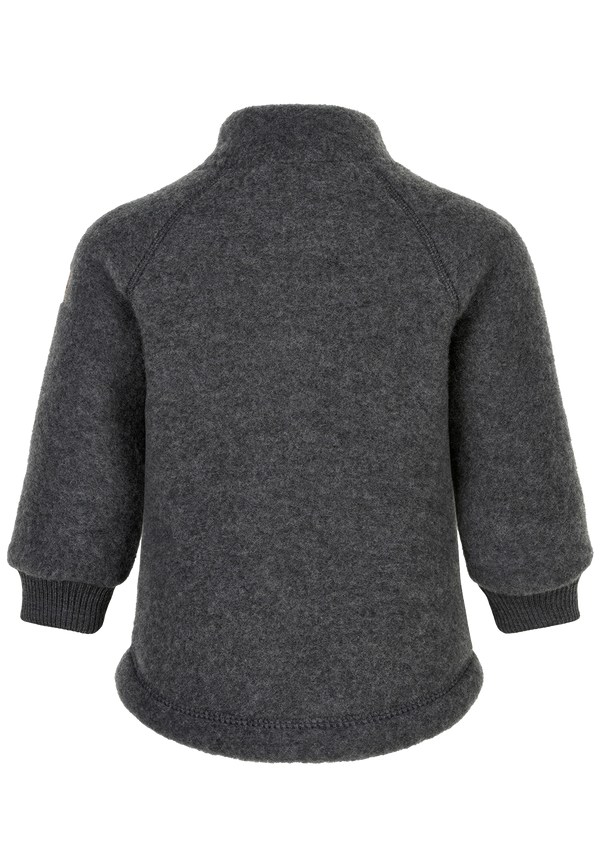 Mikk-Line | Brushed Wool Jacket Anthracite