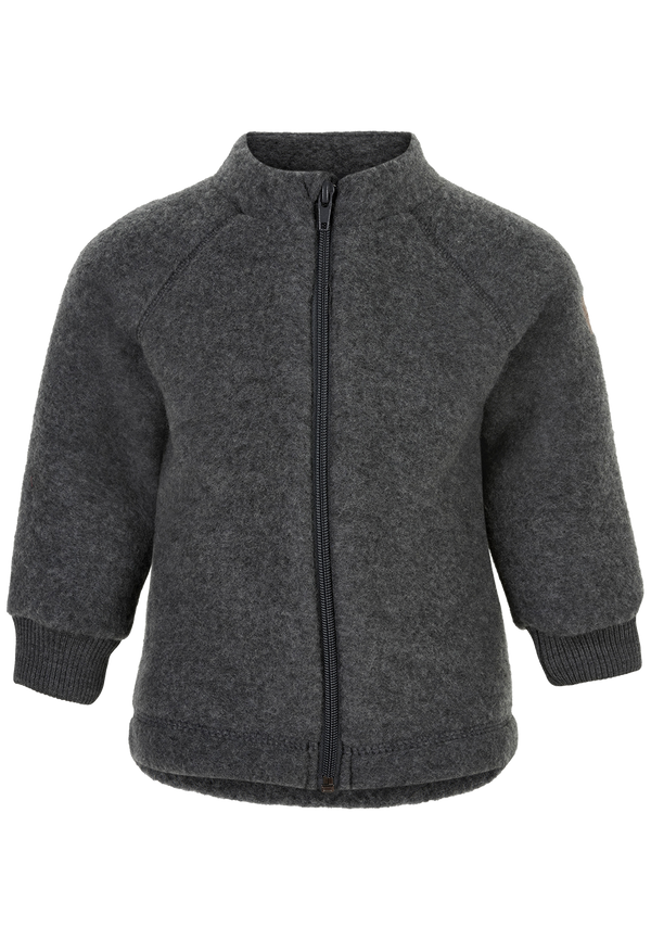 Mikk-Line | Brushed Wool Jacket Anthracite