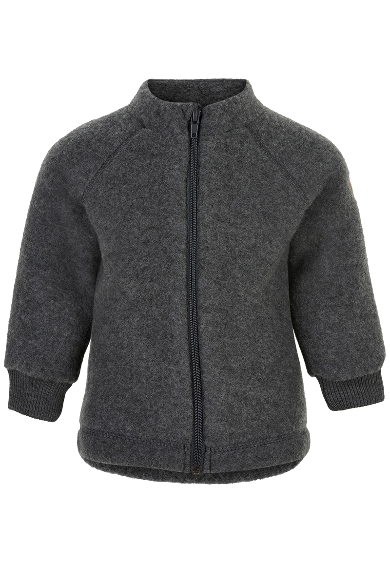 Mikk-Line | Brushed Wool Jacket Anthracite