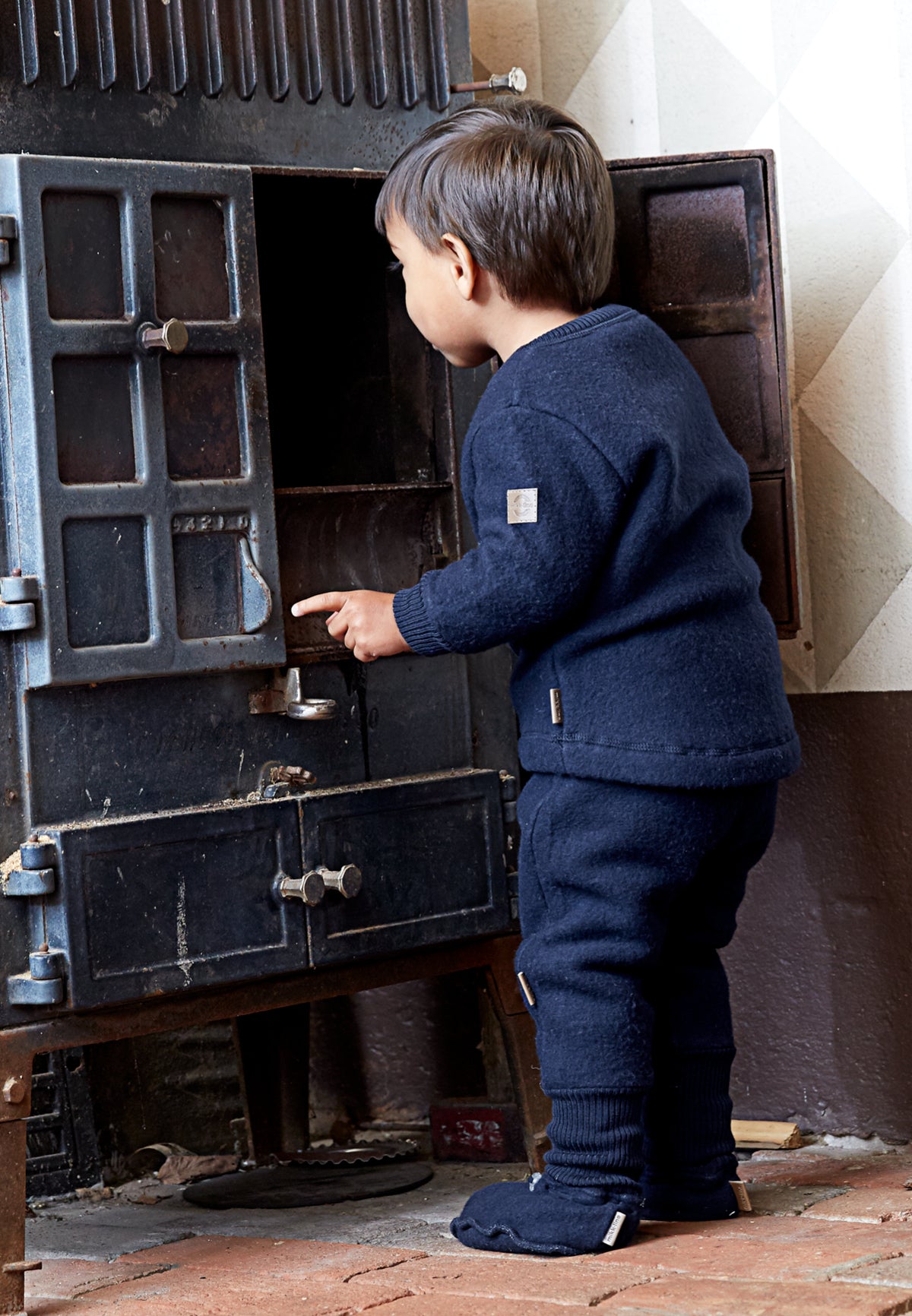 Mikk-Line | Brushed Wool Jacket Blue Nights