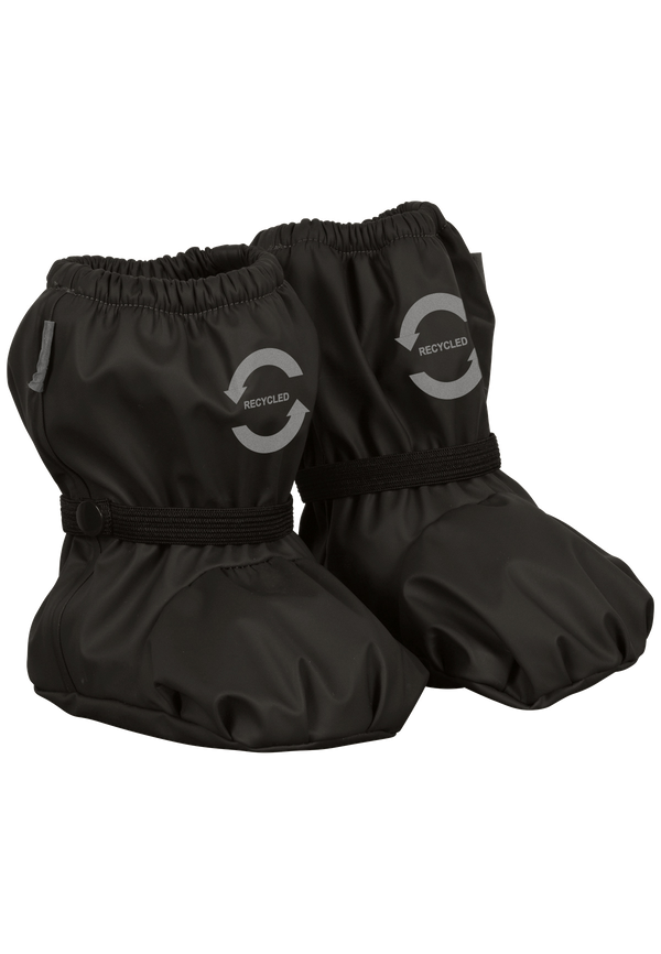 Mikk-Line | Rainwear Footies with Fleece Black
