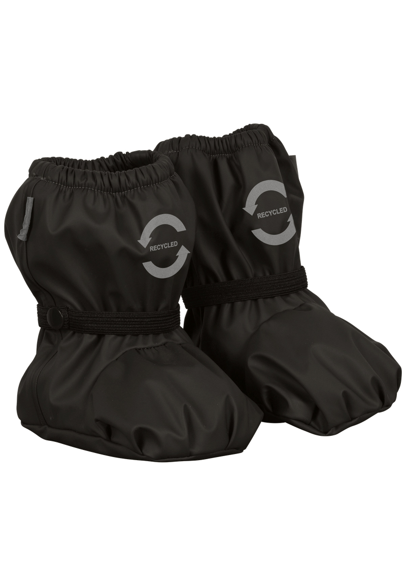 Mikk-Line | Rainwear Footies with Fleece Black