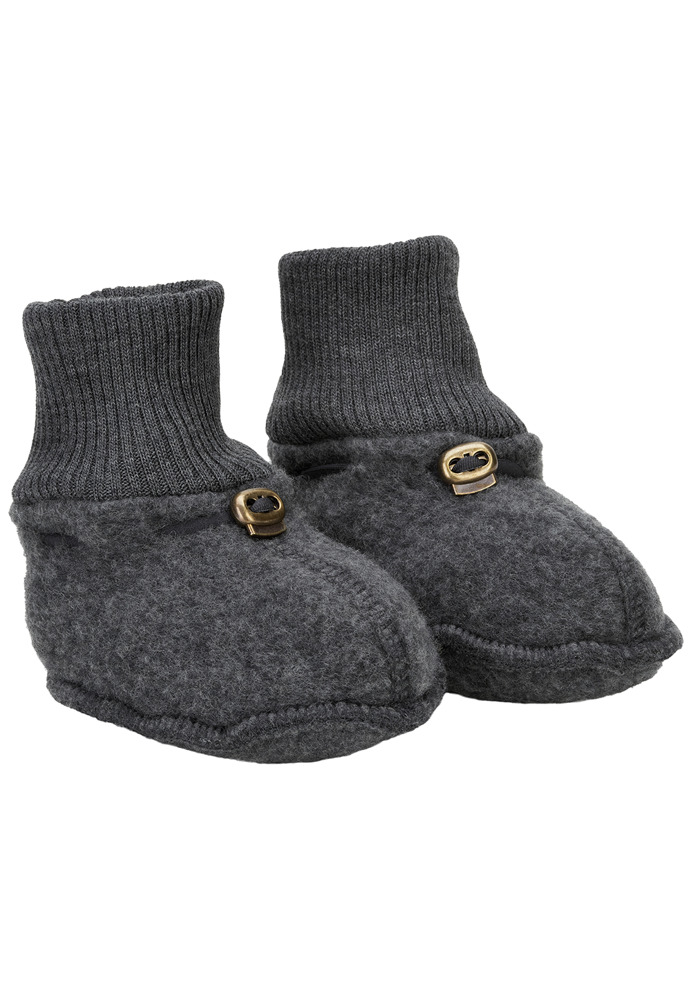 Mikk-Line | Brushed Wool Footies Anthracite