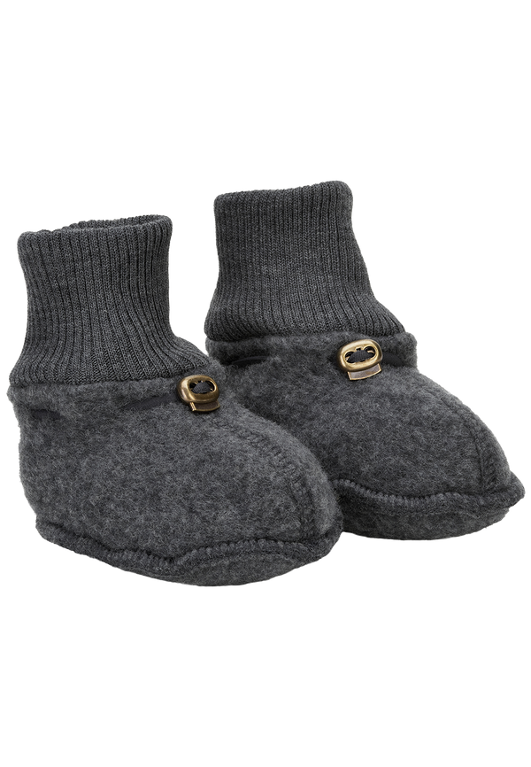 Mikk-Line | Brushed Wool Footies Anthracite